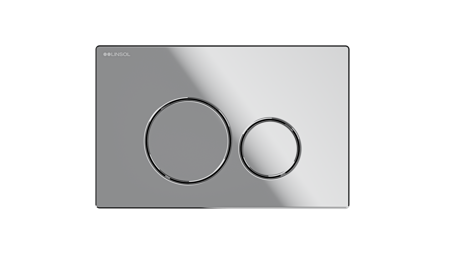 Anchor Stainless Steel Flush Plate - Chrome