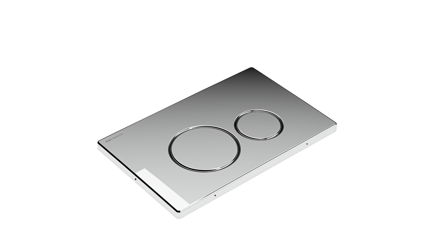 Anchor Stainless Steel Flush Plate - Chrome