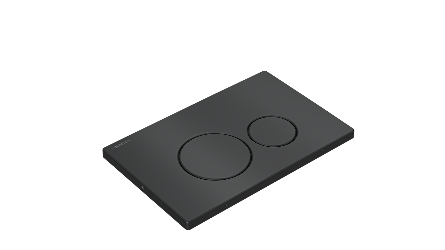 Anchor Stainless Steel Flush Plate - Matte Black