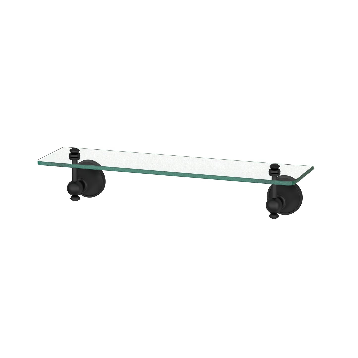 Augustine Glass Sheld - BK - Matte Black