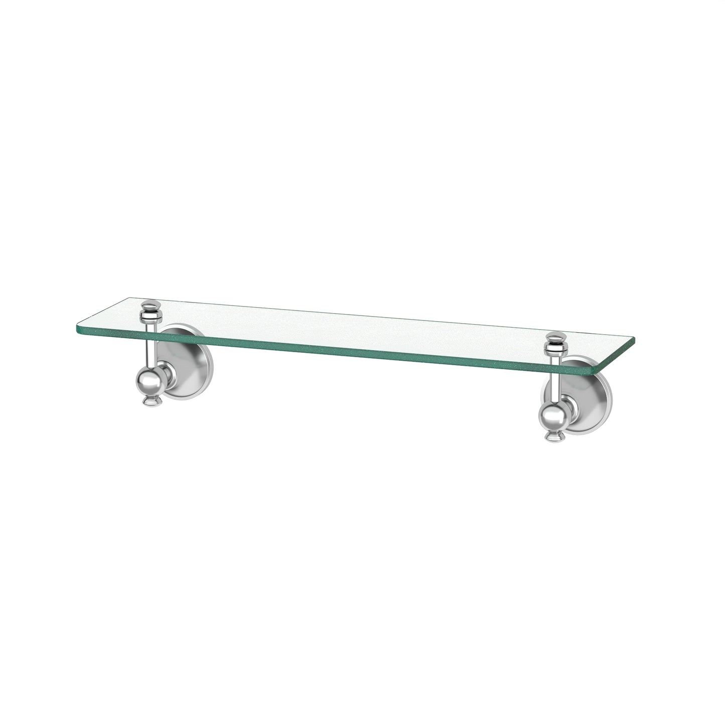 Augustine Glass Shelf - CP - Chrome