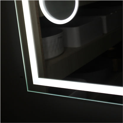 Bluetooth LED Frameless Mirror with Magnifier -   900x750mm **Discontinued/Clearance Stock No Exchange or Refund