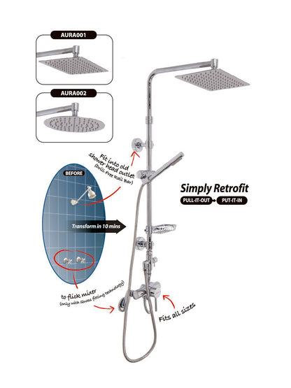 Aura Rainfall Shower (Round)