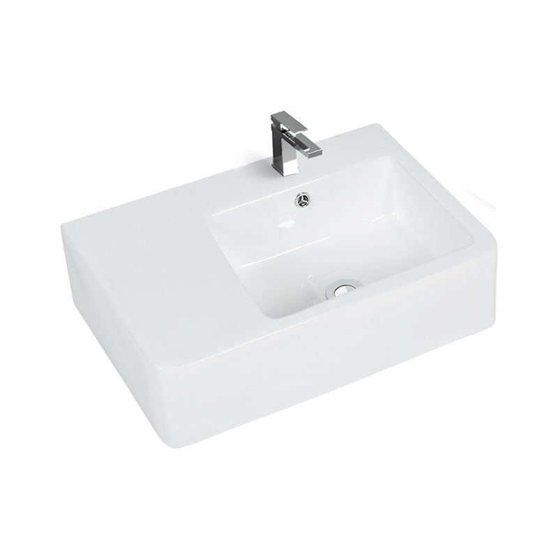 600mmx400mm  Above Counter Basin - Gloss White