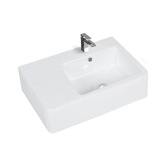 600mmx400mm  Above Counter Basin - Gloss White