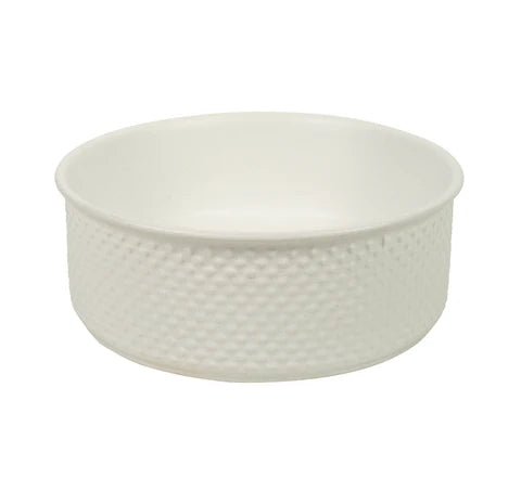 385*385*140mm Polar Subtly Textured Exterior with Matte White Interior Finish Above Counter Basin
