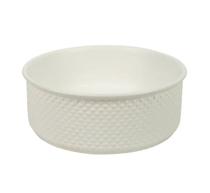 385*385*140mm Polar Subtly Textured Exterior with Matte White Interior Finish Above Counter Basin