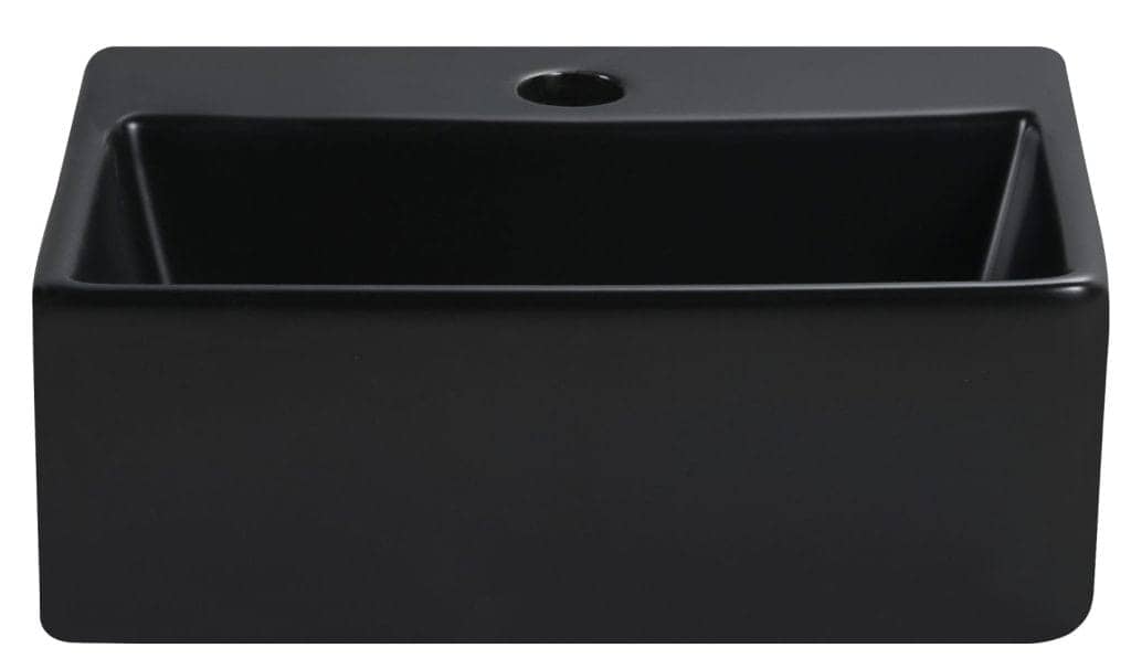 Lexi  - Ceramic Basin 330x290x120mm - BLACK