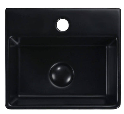 Lexi  - Ceramic Basin 330x290x120mm - BLACK