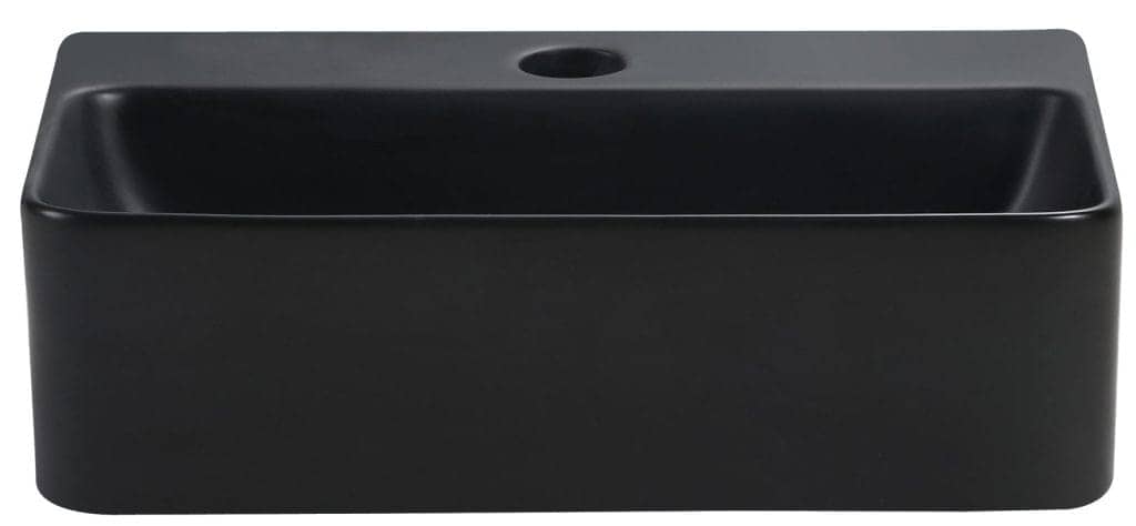 Ceramic Basin 365x255x105mm - MATTE BLACK