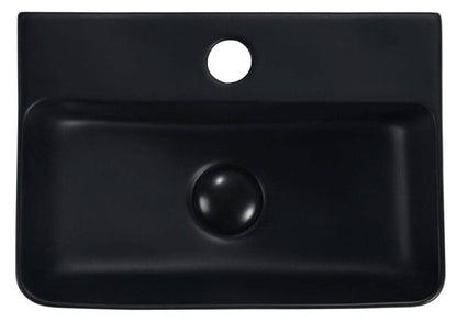Ceramic Basin 365x255x105mm - MATTE BLACK
