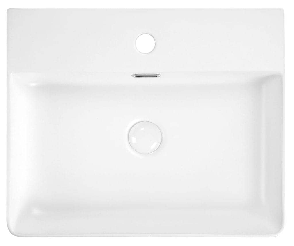 Riva Ceramic Basin 504x420x130mm - MATTE WHITE