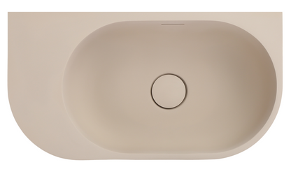 Elysia - Wall Hung - LH - 500 x 275 x 150 - Latte