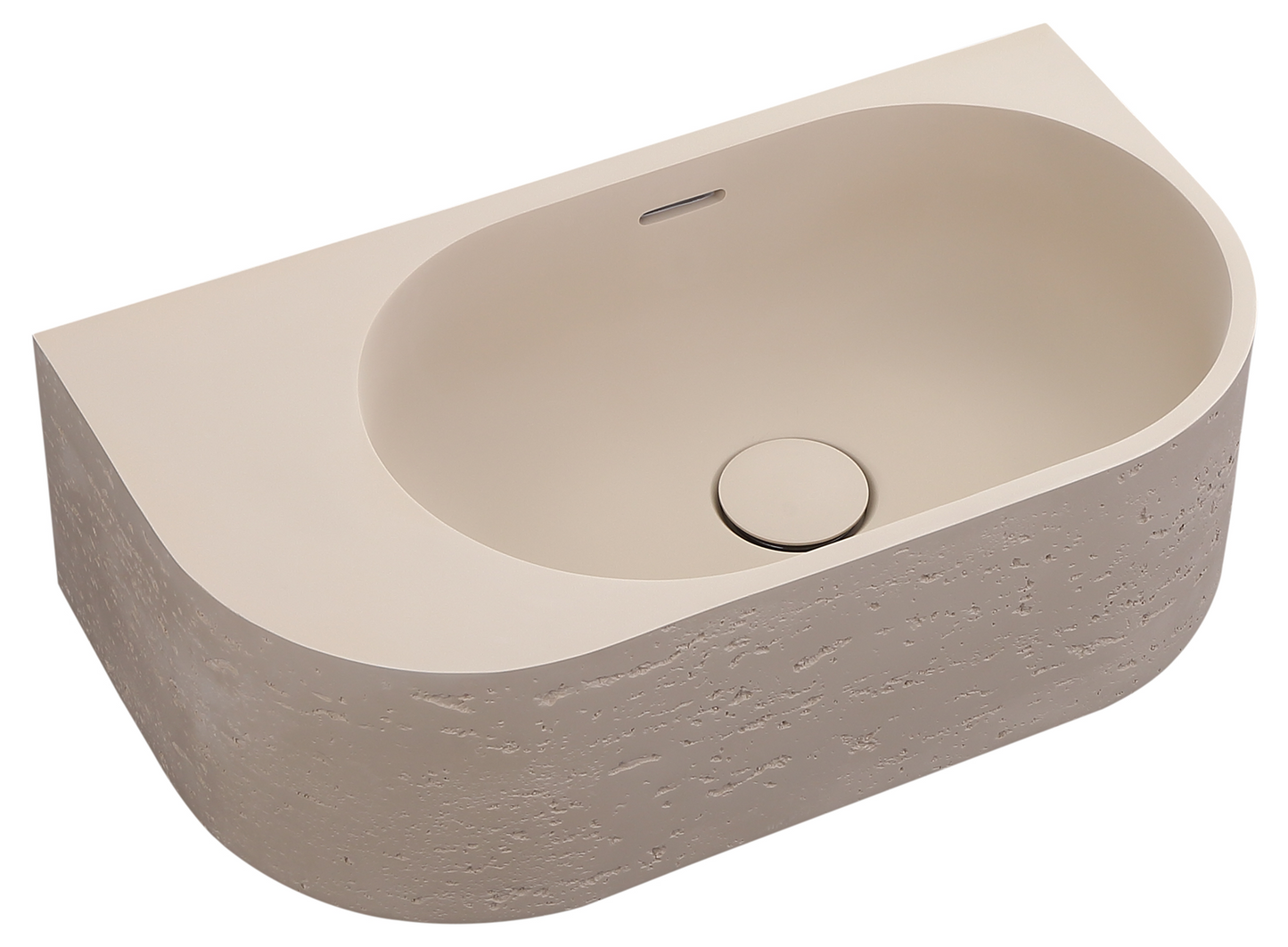 Elysia - Wall Hung - LH - 500 x 275 x 150 - Latte