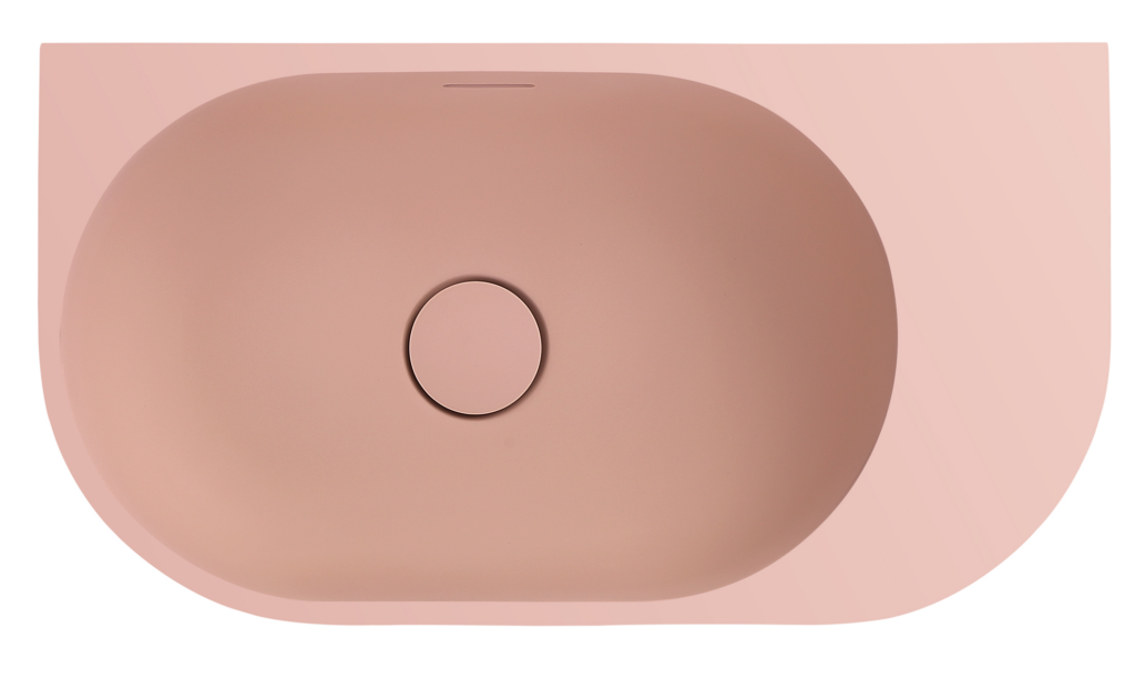 Elysia - Wall Hung - RH - 500 x 275 x 150 - Rose