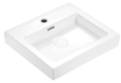 Riva Top Mount Ceramic Basin 470x430x115mm 1/Tap Hole O/F