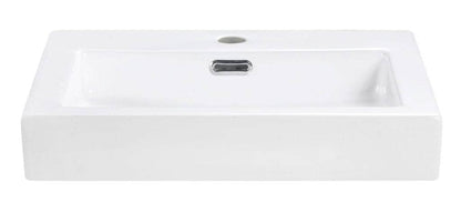 Riva Top Mount Ceramic Basin 470x430x115mm 1/Tap Hole O/F