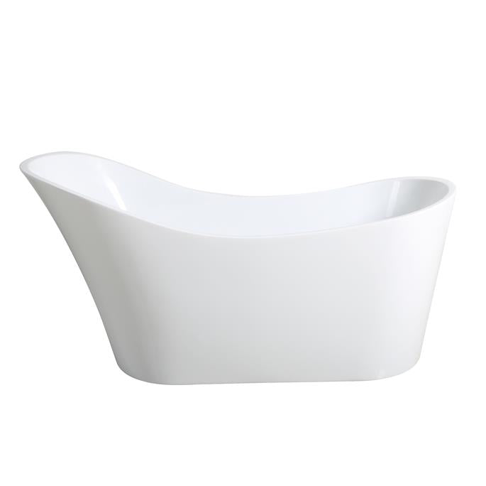Bevel Bathtub White Gloss Acrylic 1480*695*790 mm
