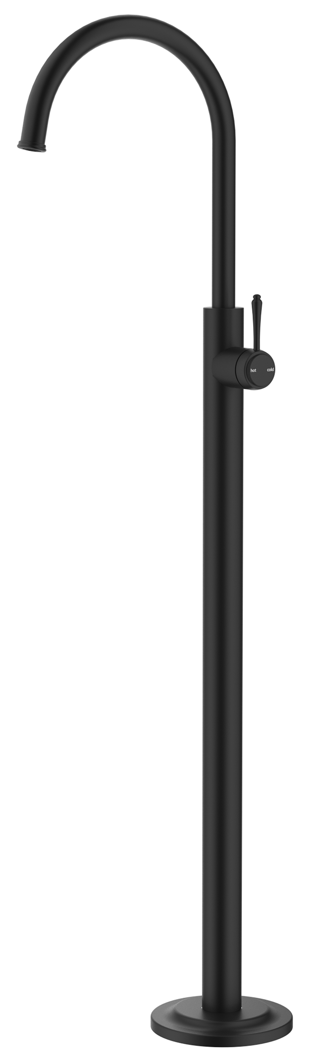 Mica Heritage Freestanding Spout & Mixer - Black - (BOM)