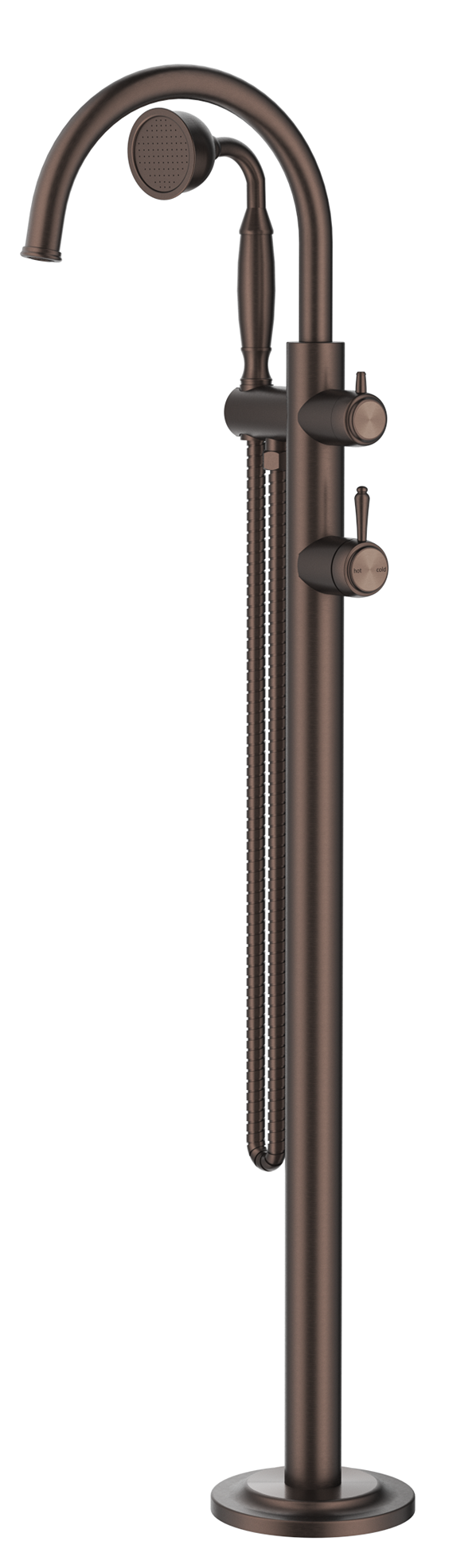 Mica Heritage Freestanding Spout- w/Hpiece - Dusk Bronze BOM