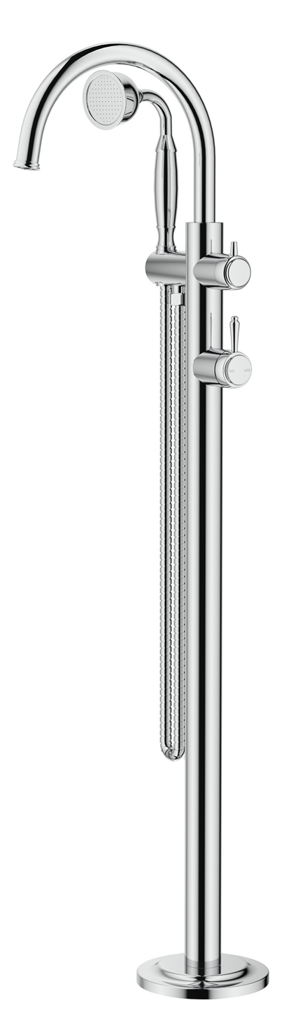 Mica Heritage Freestanding Spout - w/Hpiece - Chrome (BOM)