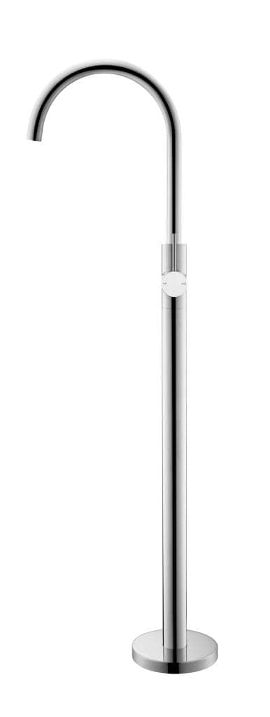 Mica Freestanding Bath Spout & Mixer - CHROME