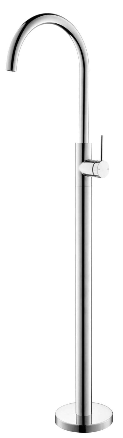 Mica Freestanding Bath Spout & Mixer - CHROME