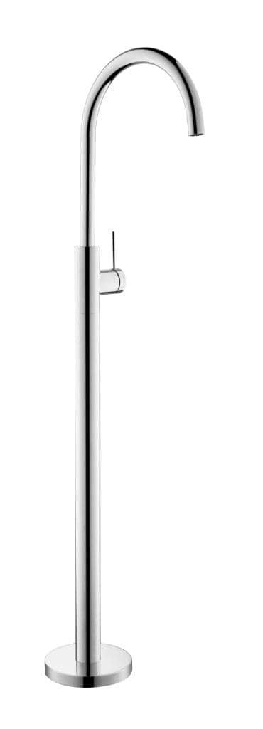 Mica Freestanding Bath Spout & Mixer - CHROME