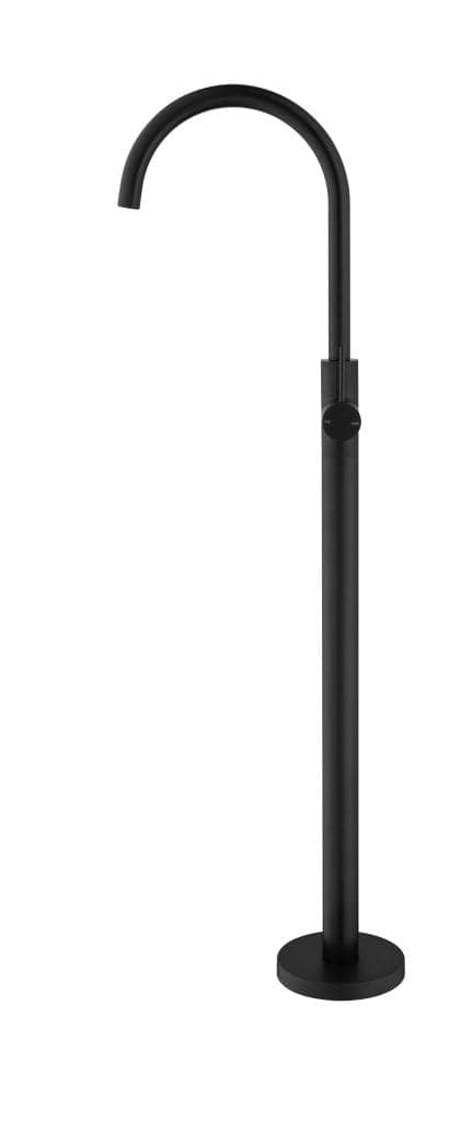 Mica Freestanding Bath Spout & Mixer - BLACK