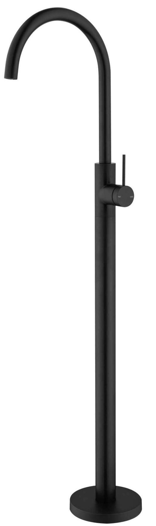 Mica Freestanding Bath Spout & Mixer - BLACK