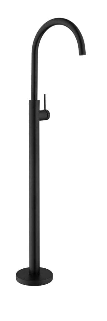Mica Freestanding Bath Spout & Mixer - BLACK