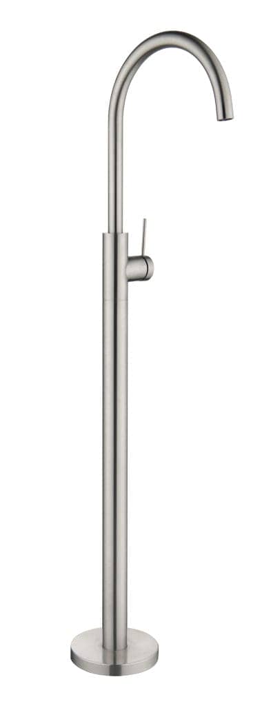 Mica Freestanding Bath Spout & Mixer - BRUSHED NICKEL