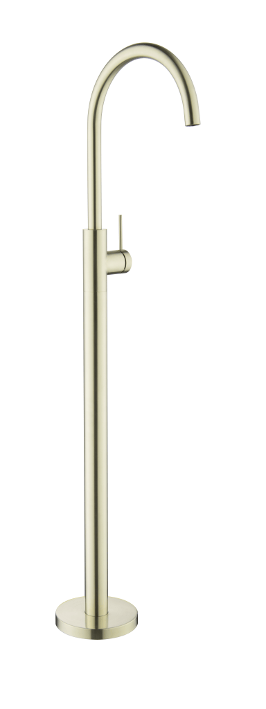 Mica Freestanding Bath Spout & Mixer - FRENCH GOLD