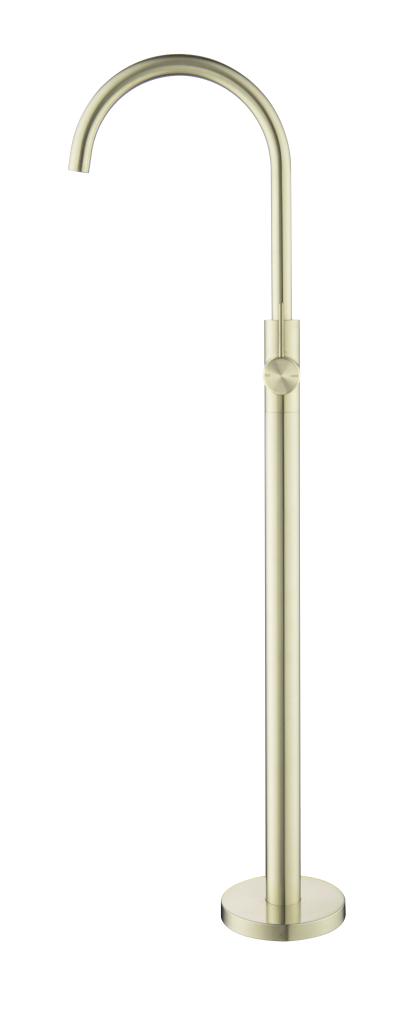 Mica Freestanding Bath Spout & Mixer - FRENCH GOLD