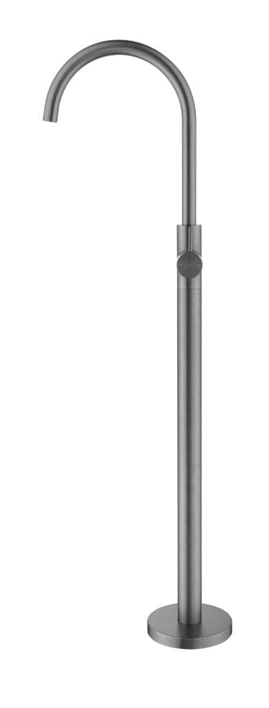 Mica Freestanding Bath Spout & Mixer - GUN METAL