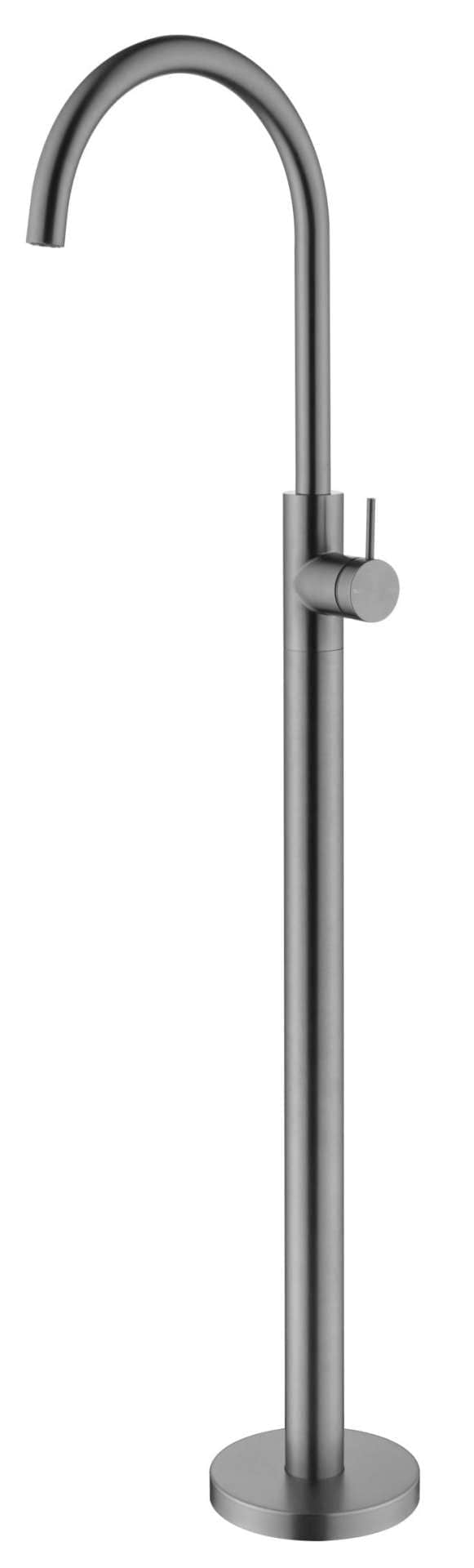 Mica Freestanding Bath Spout & Mixer - GUN METAL