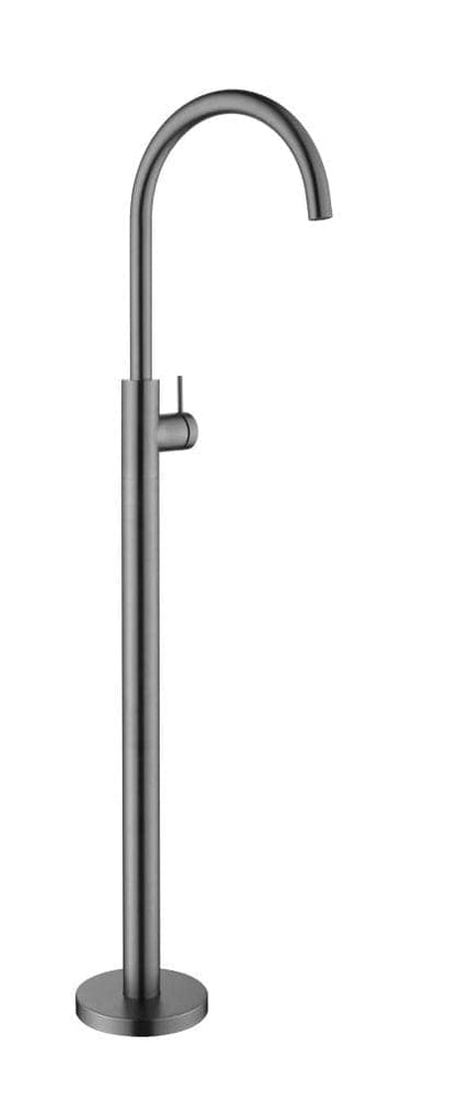 Mica Freestanding Bath Spout & Mixer - GUN METAL