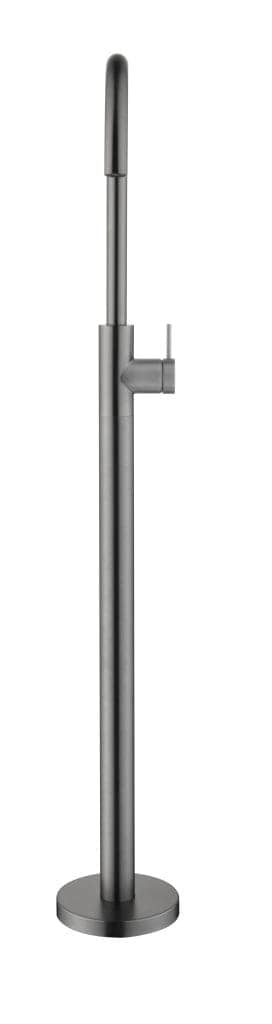 Mica Freestanding Bath Spout & Mixer - GUN METAL