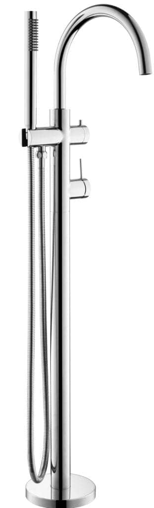 Mica Freestanding B/Spout - Mixer W/Hpiece - Chrome