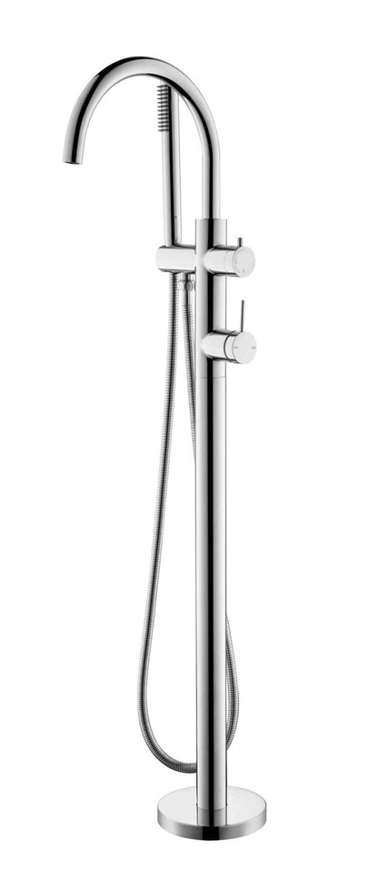 Mica Freestanding B/Spout - Mixer W/Hpiece - Chrome