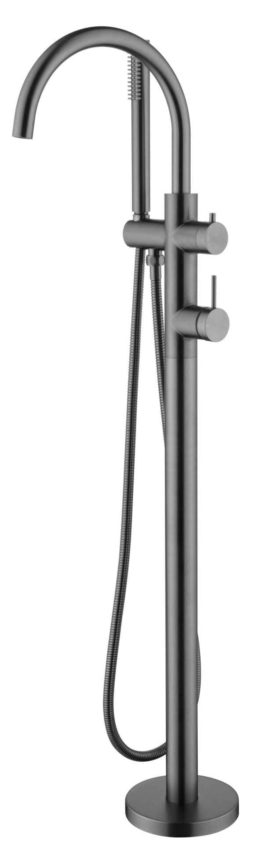 Mica Freestanding B/Spout - Mixer W/Hpiece - Gunmetal