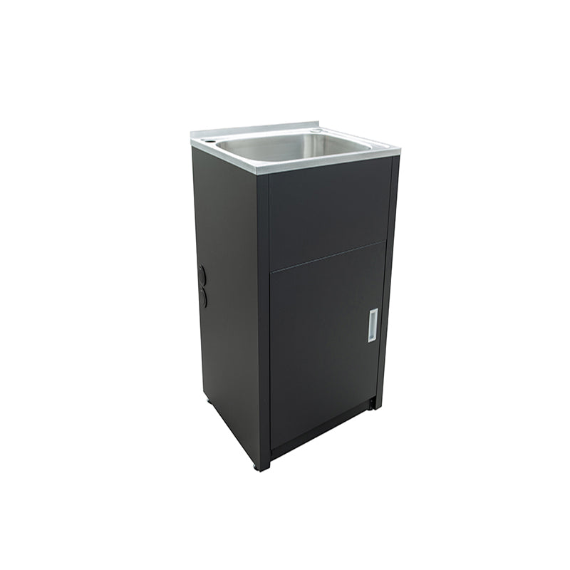 455mm 35L Stainless Steel Laundry Tub - Matte Black