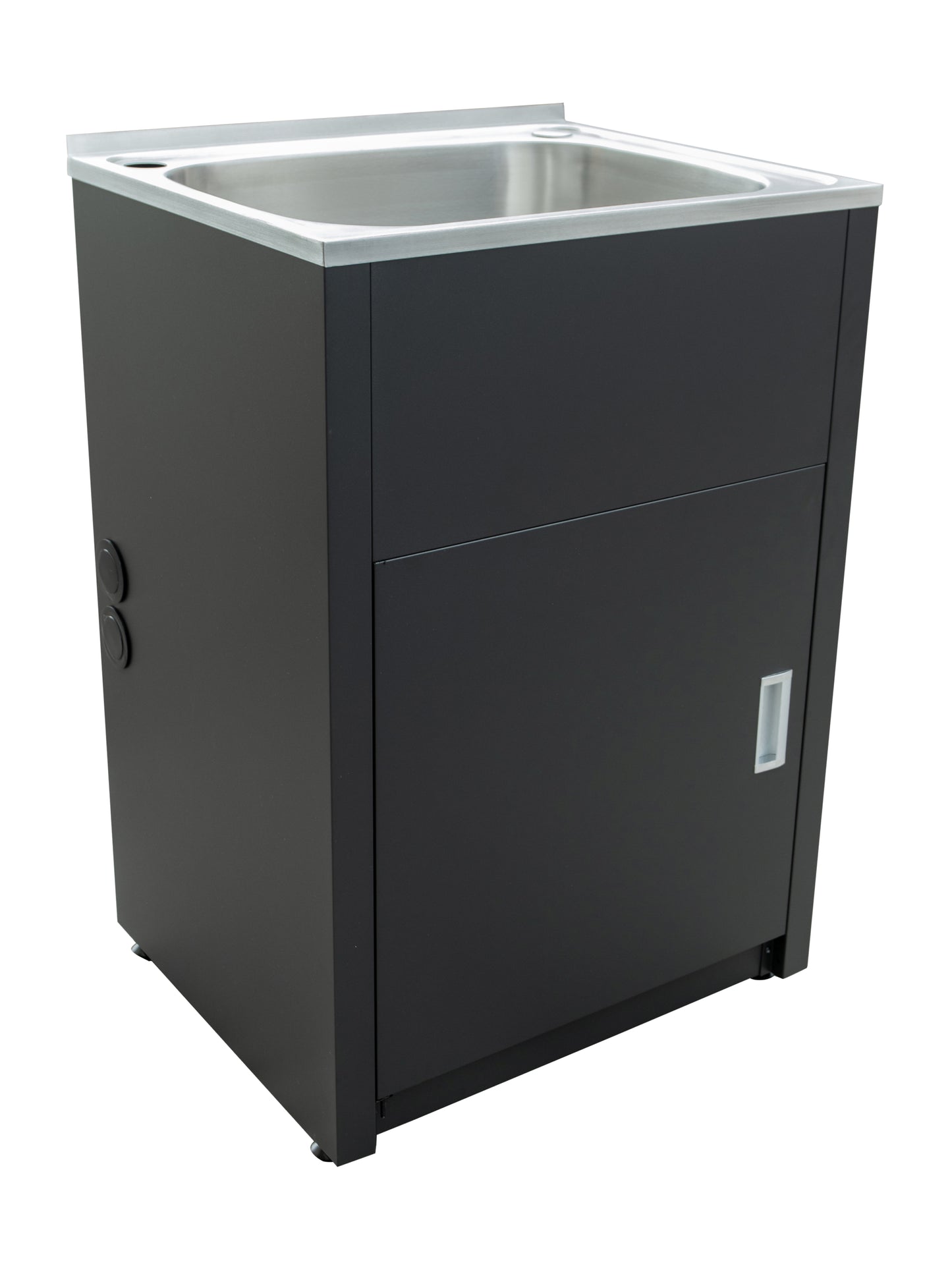 600mm 45L Stainless Steel Laundry Tub - Matte Black