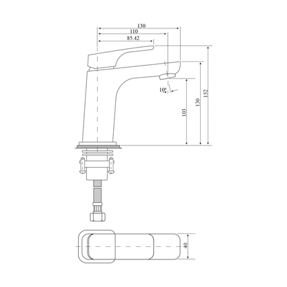 Chaser Basin Mixer - BRUSHED NICKEL