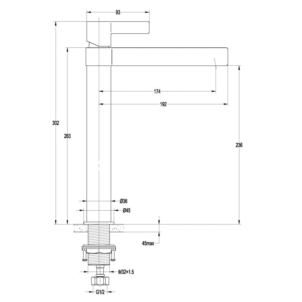 Vivo Tall Basin Mixer