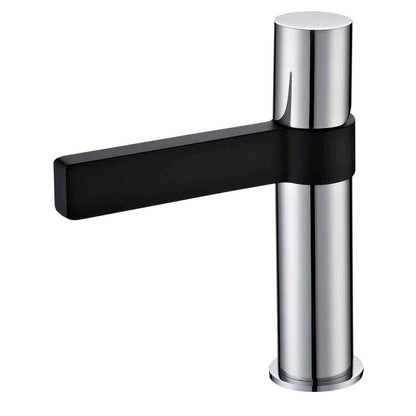 Zenon Noir Basin Mixer - BLACK / CHROME