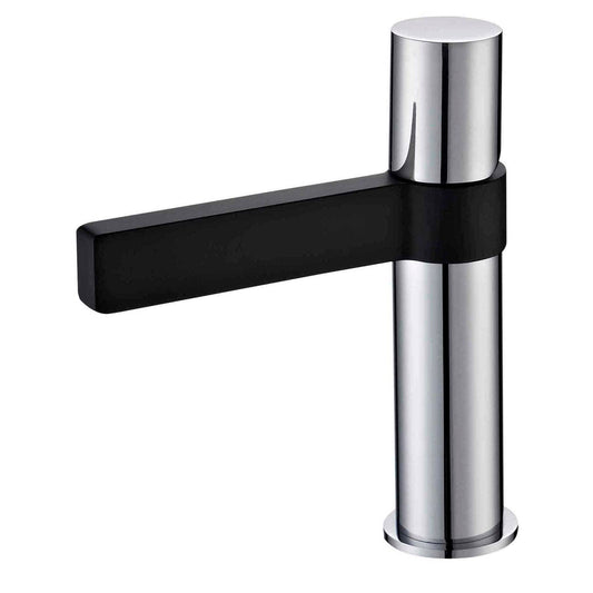 Zenon Noir Basin Mixer - BLACK / CHROME