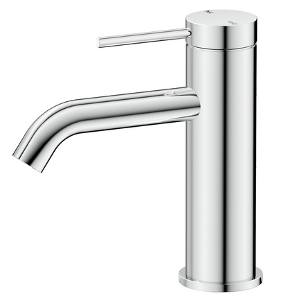 Mica Basin Mixer - Curved Spout -  CHROME
