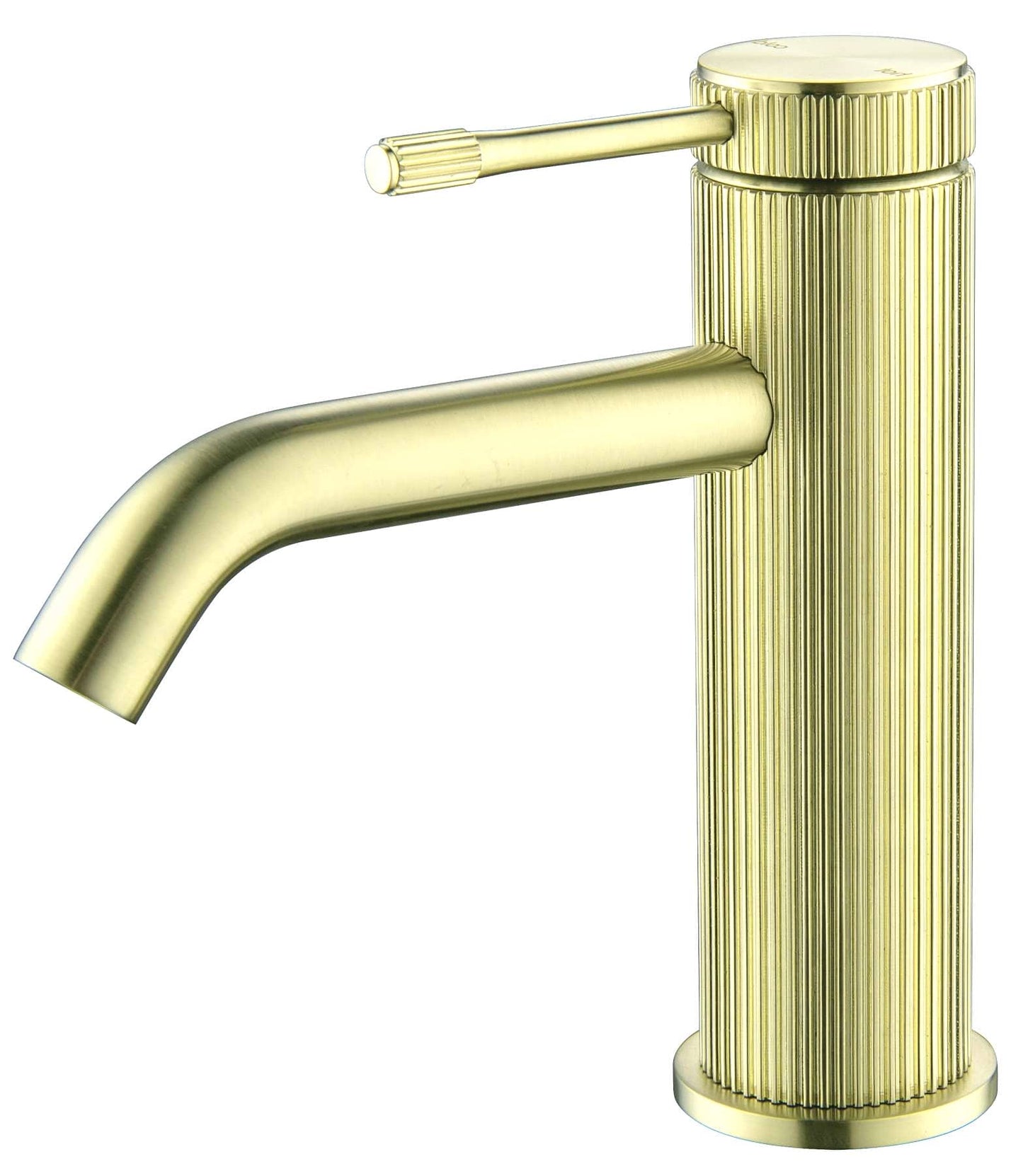 Mica Fluted Basin Mixer - French Gold