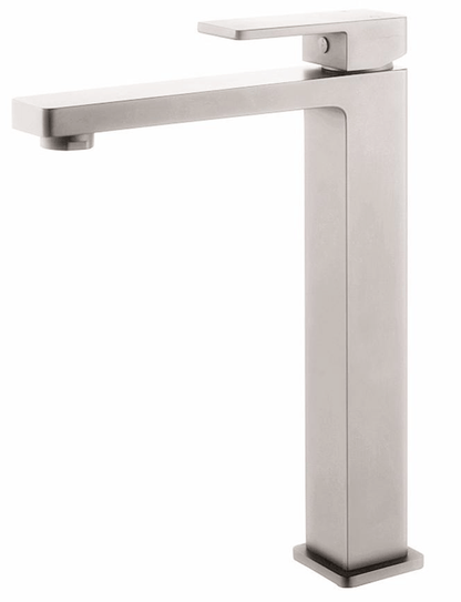 'Milos'-  Tall Basin Mixer - Brushed Nickel